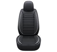 Car Seat Cover Sets Full Coverage Pu Leather Car Seat Covers For Dacia For Duster For Sandero For Clio For Fiat For Panda For Lancia For For Arona For Cors Seat Protector(White 1 Seat)