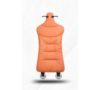 Car Seat Cover Sets Non-slip Car Leather Cushion Soft Good Breathability Ventilated Four-season Universal Cotton Auto Seat Drive Seat Protector(Orange-backrest)
