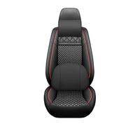 Car Seat Cover Sets PU Leather Car Seat Covers For Dodge For Caliber For Dongfeng For Mage For Exeed Tx For Bmw X3 G45 For Dacia For Duster 2024 Car Seat Covers(Black Red 4pcs,B)