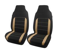 Car Seat Cover Sets Universal Polyester Fabric Car Seat Covers For Most Suv Truck Van Accessories Interior Car Seat Cover(TypeA Beige 2 Front)