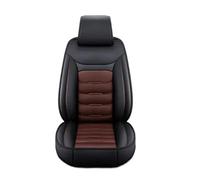 Car Seat Covers Auto Set Car Seat Covers PU Leather Single Front Split Bench Protector Four Season Universal Most SUV Accessories Seat Cushions(Black-Coffee 1PC)