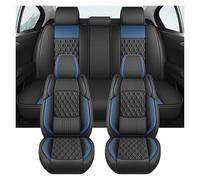 Car Seat Covers Breathable PU Car Seat Covers Full Set For Serie 1 For E87 For Kia For Stonic For Yaris For Clio 3(Blue)