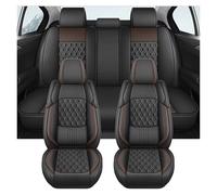 Car Seat Covers Breathable PU Car Seat Covers Full Set For Serie 1 For E87 For Kia For Stonic For Yaris For Clio 3(Brown)