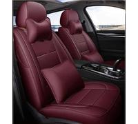 Car Seat Covers Custom 7 Seats Car Seat Cover For VW For Sharan For Multivan For Caravelle For Atlas All 3 Rows Accessories Styling Car Seat Cushion Cover(WINE RED LUX)