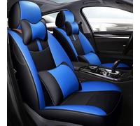 Car Seat Covers Custom Car Seat Cover For Cadillac For ATS SRX CTS XTS ATSL CT6 XT5 Protection Interior Accessories Car Seat Covers Full Set(Black BLUE,Luxury)