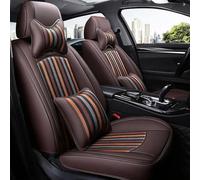 Car Seat Covers Custom Car Seat Cover Leather For Cadillac For ATS For SRX 2010-2016 For CTS XTS ATSL CT6 XT5 Styling Car Seat Covers Full Set(Coffee,Luxury)