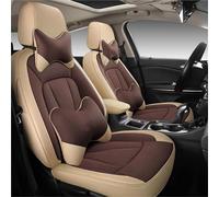 Car Seat Covers Custom Car Seat Cover Set Leather For BMW X5 X6 Z4 E53 E70 E71 E72 E85 E86 89 F15 F85 F16 F86 Interior Accessories Car Seat Cushion Cover(Beige Brown,Luxury)