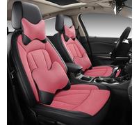 Car Seat Covers Custom Car Seat Cover Set Leather For Subaru For Forester B9 For Tribeca XV For Impreza For Legacy For Outback Interior Accessories Car Seat Covers Full Set(Pink,Luxury)