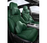 Car Seat Covers Custom Leather Car Seat Cover For Dodge For Challenger 2012-2015 Accessories Interior Full Set Automobiles Car Seat Cushion Cover(GREEN,Luxury)
