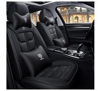Car Seat Covers Fit For Citroen C3 C2 C3 XR C4 Cactus C4 Picasso C5 C6 DS3 DS4 DS5, Waterproof Leather Seat Covers，Breathable Wear-resistant, 5 Seats, Headrest Lumbar Pillow(Black)