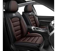 Car Seat Covers Fit For Fiat Panda Classic/Panda zzurri/Panda City Cross 2000-2026, Seat Covers PU Leather，Waterproof Breathable Full Set，Wear-resistant，Birthday Gift(Black coffee)