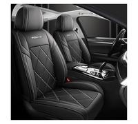 Car Seat Covers Fit For FIAT Seicento/Croma/Croma Autonomy, 5 Seats Full Set，Waterproof PU Leather，Wear-resistant Breathable，Elegant Lines(Black white)
