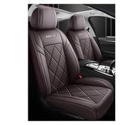 Car Seat Covers Fit For FIAT Seicento/Croma/Croma Autonomy, 5 Seats Full Set，Waterproof PU Leather，Wear-resistant Breathable，Elegant Lines(Brown)
