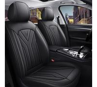 Car Seat Covers Fit For Ford EcoSport S/EcoSport ST-Line/EcoSport Active, C, Full Set Waterproof Seat Covers, Breathable High-grade Leather, Wear-resistant, Resilient Sponge(Black)