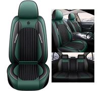 Car Seat Covers Fit For Ford Kuga Kuga II Kuga III 2019-2024, Waterproof Full Set Seat Covers，Breathable Leather Wear-resistant Cushion All-inclusive, Custom，with Ice Silk(Green)