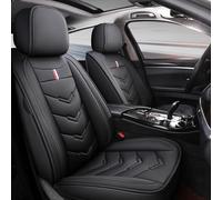 Car Seat Covers Fit For Honda Pilot/MR-V 2003-2025 2026, 5 Seats Full Set，Waterproof PU Leather，Wear-resistant Breathable，Superior Texture(Black)