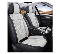 Car Seat Covers Fit For MG HS MGA MGB MGB GT ZS SUV, PU Leather Waterproof, Wear-resistant Breathable, 5 Seats，Odourless(Black-Beige)