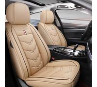Car Seat Covers Fit For Nissan Qashqai J12 J11 J10 J12 +2 2020-2025 2026, 5 Seats Full Set，Waterproof PU Leather，Wear-resistant Breathable，Superior Texture(Beige)