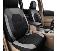 Car Seat Covers Fit for Renault Master Ⅲ Combi/Panel Van/Bus 2014 2015 2016-2019+, PU Leather Car Seat Cover Set, Waterproof, Non-Slip, and Breathable,Grey