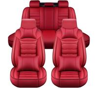 Car Seat Covers for Asientos Coche para Saab 95 93,Leather Full Set Suitable Breathable Waterproof Soft Material Auto Seat Cover Non-Slip Interior Accessorie,F/Red