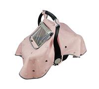 Car seat Covers for Babies boy Girl, Infant Carseat Canopy for Newborn Carrier, Kick Proof Yet Anti-Slip Design, Muslin, fit Summer, Spring, Autumn, Pink Crown, Perfect for Girl;