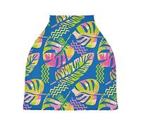 Car Seat Covers for Babies Breathable High Chair Cover Stretchy & Soft Shopping Cart Cover Multi-use Cover Funky Tropical