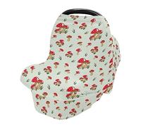 Car Seat Covers for Babies Breathable Infant Car Seat Canopy Stretchy & Soft High Chair Cover Shower Gifts Redcap Safari Mushroom