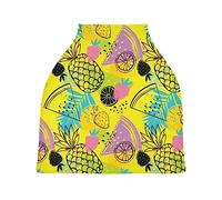 Car Seat Covers for Babies Stretchy & Soft High Chair Cover Breathable Shopping Cart Cover Shower Gifts Pineapples