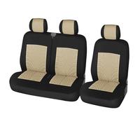 Car Seat Covers For Benz For Vito W639 For Transit 1 + 2 Car Seat Covers good Material Cover Polyester Fiber Tire Car Seat Protector(Beige)