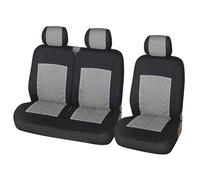 Car Seat Covers For Benz For Vito W639 For Transit 1 + 2 Car Seat Covers good Material Cover Polyester Fiber Tire Car Seat Protector(GRAY)