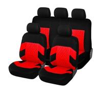 Car Seat Covers for Benz W246 Class B W245 W242 W247 B-klasse B180 B200 B250e, Car Seat Protector Waterproof Seats Cover Comfortable and Breathable Front Rear Back Seat Covers Cushio,E/Red