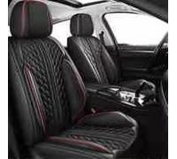 Car Seat Covers for BMW 7 Series E38 1994-1996 1997 1998 1999 2000 2001, Waterproof Leather Full Set, Can Protect Front and Rear Seats, Side Airbag Compatible,Black