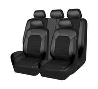 Car Seat Covers For Chevrolet For Sonic For Freed For City For Geely For Atlas For Peugeot 208 Leather Car Seat Cover For Full Set Interior Accessories Car Seat Protector(Black)