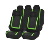 Car Seat Covers, for Fiat 500/500C/500E/Abarth 500 2007-2022 Front Seat Covers with Matching Back Seats Cover for Auto, Car Seat Protectors with Split Bench Design,H