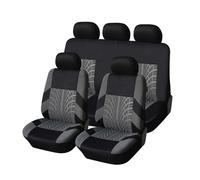 Car Seat Covers, for Fiat 500 Cult 500l 500x 500e Front Seat Covers with Matching Back Seats Cover for Auto, Car Seat Protectors with Split Bench Design,A
