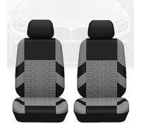 Car Seat Covers for FIAT Abarth Viaggio Punto Panda Bravo Linea Croma124 125 500 595, Car Seat Dustproof Cover, Seat and Headrest Covers, Auto Seat Protectors, Auto Accessories,2 Seats-Grey