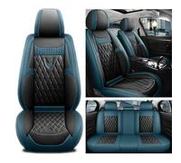 Car Seat Covers for FIAT Panda II MK3 / Mk4 (Type 169 319) 2003-2020,Full Set PU Leather Waterproof Non-Slip Breathable Seat Cushions,Front Rear Protectors with Airbag Compatible,H/Green