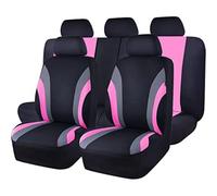 Car Seat Covers for Ford EcoSport Titanium 2005-2023 2024 2025, Breathable Wear Resistant Non-Slip Universal All Weather Seat Cover Protector,H/Pink