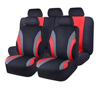 Car Seat Covers for Ford EcoSport Titanium 2005-2023 2024 2025, Breathable Wear Resistant Non-Slip Universal All Weather Seat Cover Protector,E/Red