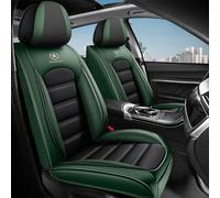 Car Seat Covers for Ford F-150 F-250 F-350 Bronco Bronco Sport Edge Escape Expedition Explorer Mustang Ranger Napa Leather Seat Cover (Front Seats Standard,Green)