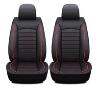 Car Seat Covers for Ford Five Hundred 2005-2007 Leather Front Seat Waterproof NonSlip Interior Accessories,C-Black red