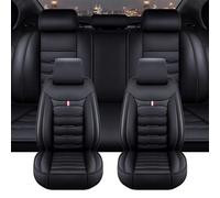 Car Seat Covers For Ford Puma Gen-E 2024-2025 2026 2027, Full Leather Front and Rear Automotive Seat Covers Protector Interior Accessories, E/Black