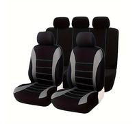 Car Seat Covers for Ford Puma St/Puma ST-Line X/Puma Titanium,Complete Set | Stretch Fabric Cloth Front Rear Rows Interior Season Seaparate Headrest All Water Proof Breathable Accessorie Edge Fully