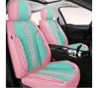 Car Seat Covers for Honda Civic 2016-2017 2018, Waterproof Leather Full Set, Can Protect Front and Rear Seats, Side Airbag Compatible,Pink