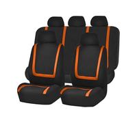 Car Seat Covers for Honda Civic Civic 8 Civic 9 Civic 8 s Civic 200 HRC, Front Set Seat Protectors Waterproof Wear-resistant Nonslip Interior Accessories,F/Orange