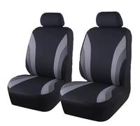 Car Seat Covers for Hyundai i10/ i10 N-Line/ i20 / i20 N / i20 Coupe, Universal Front Protectors Set Breathable Comfortable Decorative Seat Accessories,E Grey