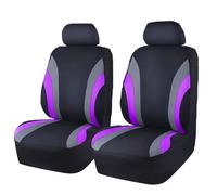 Car Seat Covers for Hyundai i10/ i10 N-Line/ i20 / i20 N / i20 Coupe, Universal Front Protectors Set Breathable Comfortable Decorative Seat Accessories,F Purple