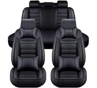 Car Seat Covers for Hyundai Tucson 2000-2019 2020 2021 2022 2023 2024,Leather Full Set Suitable Breathable Waterproof Soft Material Auto Seat Cover Non-Slip Interior Accessorie,B/Black
