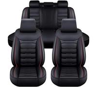 Car Seat Covers for Jeep Avenger 2022-2024 2025, Front and Rear Protectors Waterproof Anti-Slip Car Seat Cushion Breathable Easy to Fit Interior Accessorie,B/Black And Red