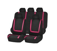 Car Seat Covers For Jeep Compass II MP 4XE Hybrid Facelift 2017-2026, Full Front and Rear Split Bench Protector Breathable Interior Accessories,G/Pink